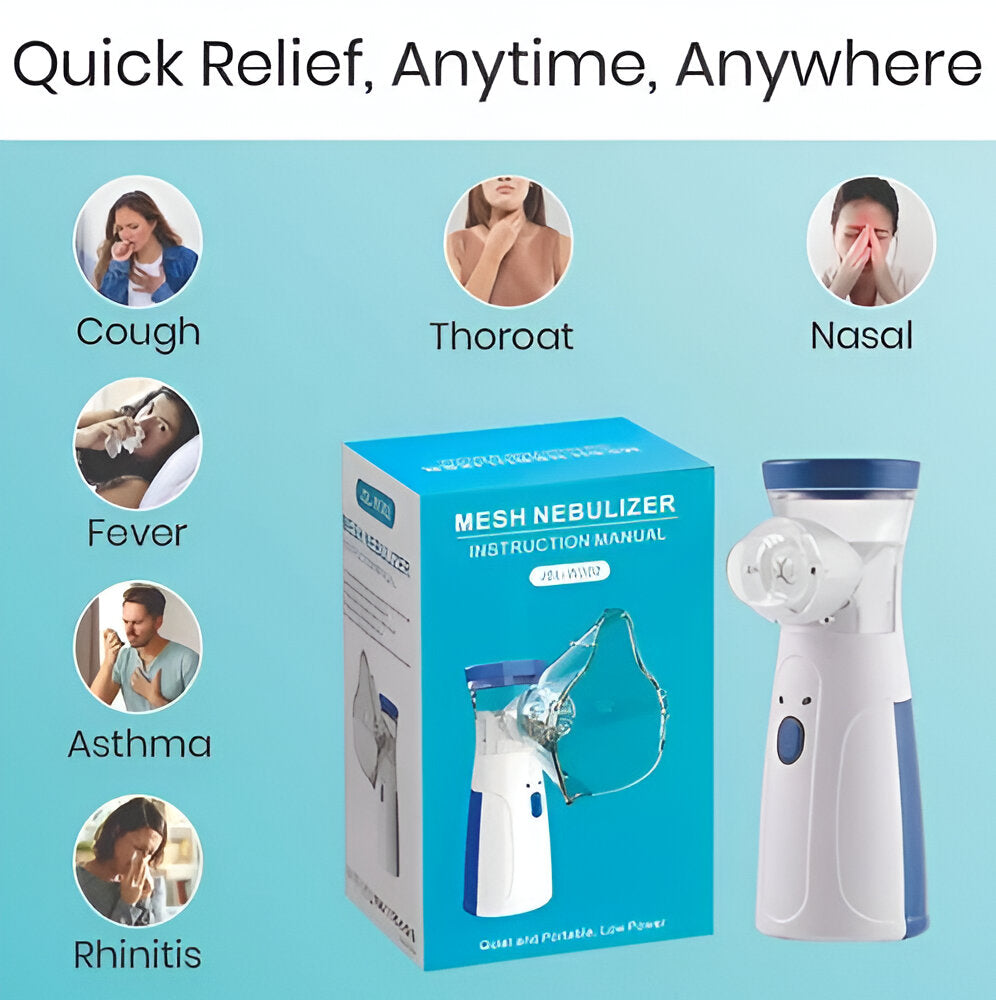 Mesh Portable Nebulizer Machine with Adult & Kid Masks,