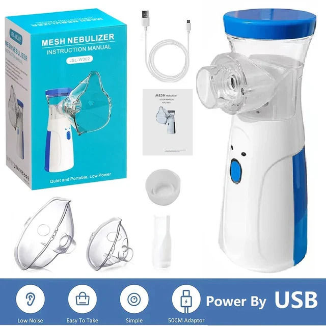 Mesh Portable Nebulizer Machine with Adult & Kid Masks,